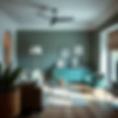 Trendy color palette enhancing the inviting atmosphere of a room