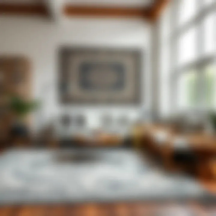 Different carpet styles displayed in a serene setting