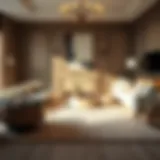 Elegant living room with a stylish carpet