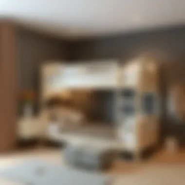 Innovative Bunk Bed Design A modern bunk bed design showcasing innovative features