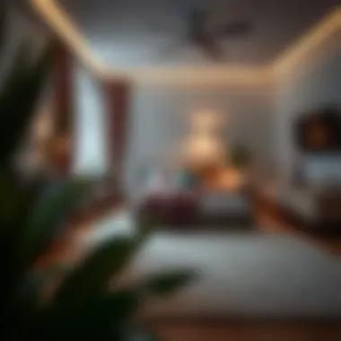 Cozy bedroom featuring a felt base carpet