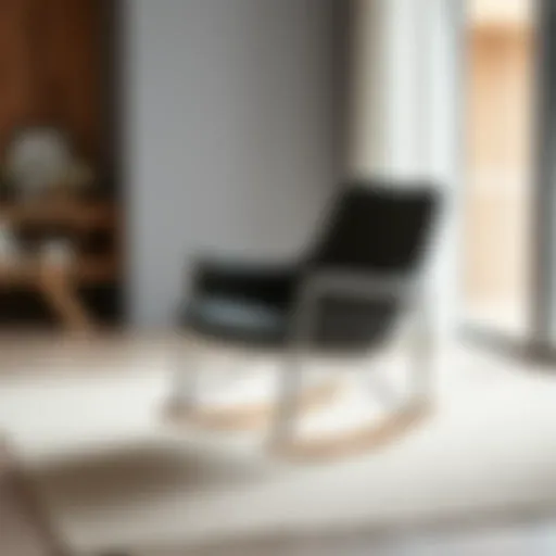 Elegant rocking chair design for modern interiors