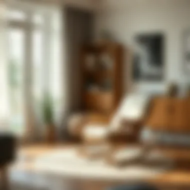 Harmonizing Style with Functionality Rocking chair integrated into modern home décor