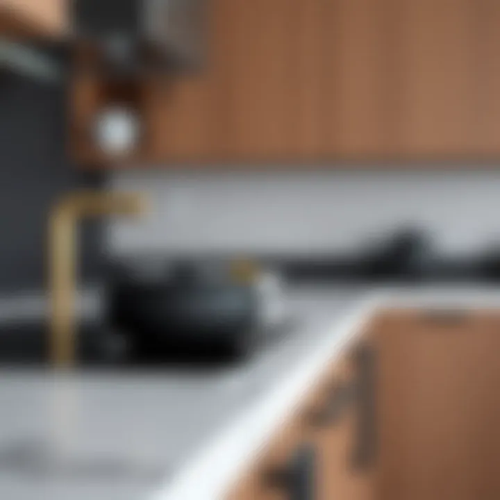 Chic Minimalist Kitchen Cabinet Handles Chic minimalist handles that enhance modern kitchen interiors
