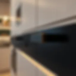 Stylish kitchen cabinet handle design showcasing modern aesthetics