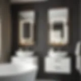 Elegant mirror cabinet design enhancing bathroom decor