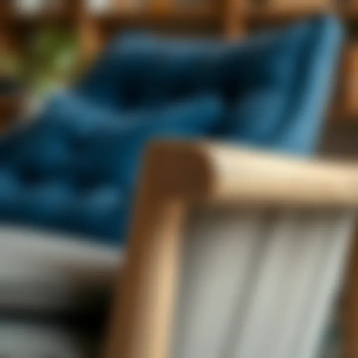 Materials and Craftsmanship in Wooden Armrest Chairs Close-up of materials used in wooden armchairs