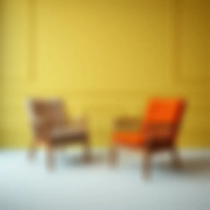 Color Combinations for Elegant Wooden Armrest Chairs Stylish color combinations in wooden armchairs