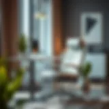 Armless Office Chair Design Stylish armless office chair in a modern workspace