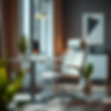 Armless Office Chair Design Stylish armless office chair in a modern workspace