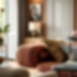 Elegant armrest accessory enhancing living room aesthetics