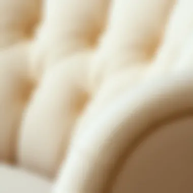 Close-up of Cream Chair Material Texture Close-up of cream chair material texture