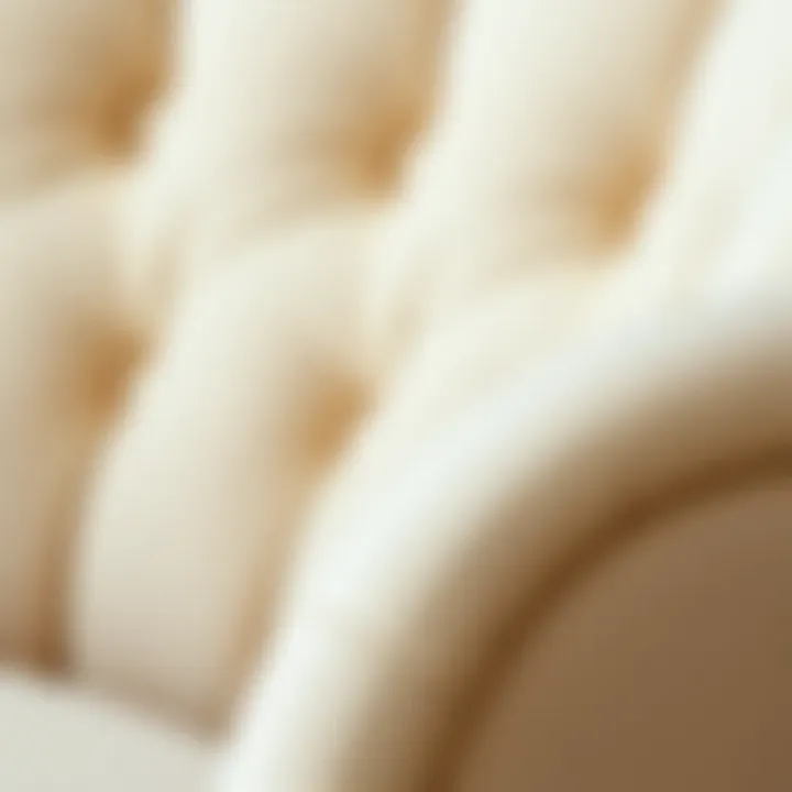 Close-up of Cream Chair Material Texture Close-up of cream chair material texture