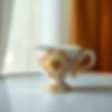 Elegant Kütahya porcelain cup showcasing intricate designs