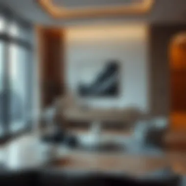 Modern Interior Design with Kütahya Porcelain Modern interior featuring Kütahya porcelain as decor