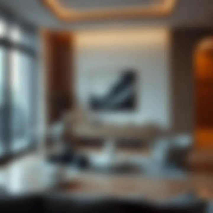 Modern Interior Design with Kütahya Porcelain Modern interior featuring Kütahya porcelain as decor