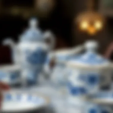 Close-up of the fine details and craftsmanship of Kütahya porcelain