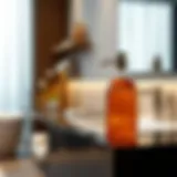 Sophisticated Design for Modern Bathrooms Elegant large liquid soap dispenser in a modern bathroom setting