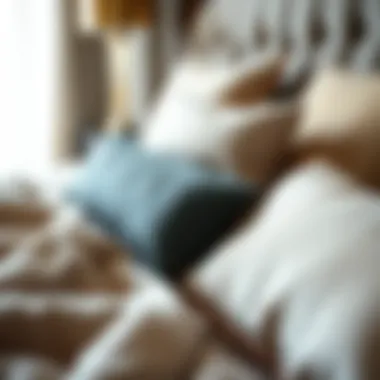 Close-up of Luxurious Bed Materials Close-up of luxurious materials used in high base beds