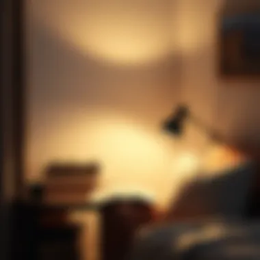 Cozy Reading Corner with Stylish Lamp Cozy reading corner with a stylish lamp