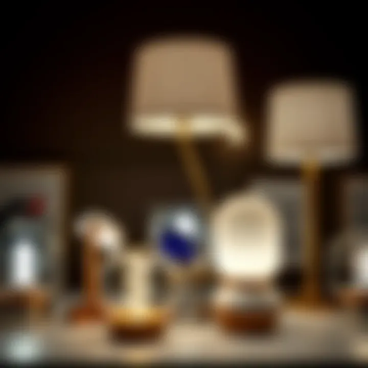 Diverse Night Lamp Designs Variety of night lamps showcasing different designs