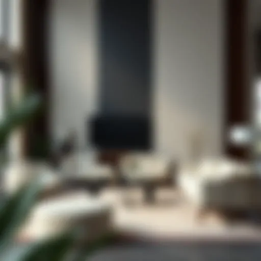 Modern living room furniture set showcasing elegant design