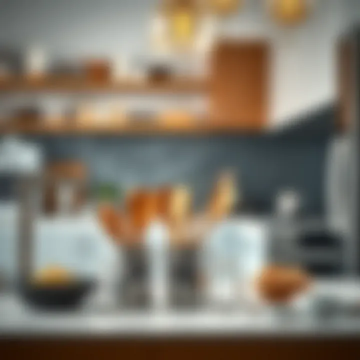 Chic Kitchen Utensils Chic kitchen utensils in a modern setting