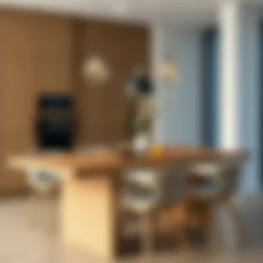 Contemporary Kitchen Table Stylish kitchen table with a modern design