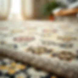 High-quality nylon woven rug showcasing intricate patterns