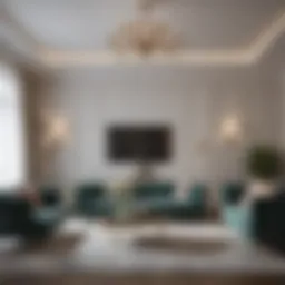 Elegant living room design showcasing modern furniture
