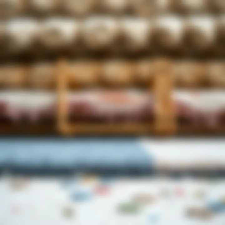 Textural Diversity in Modern Rugs A close-up of various rug textures and materials suitable for modern decor