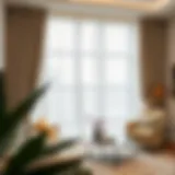Elegant Sheer Curtains for Modern Interiors Elegant sheer curtain in a modern living room
