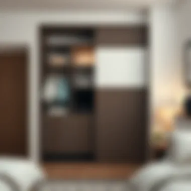 Efficient Use of Space with Sliding Wardrobe Interior showcasing organized sliding wardrobe