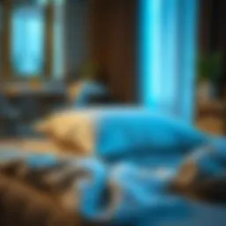 Ergonomic design of a viscoelastic pillow demonstrating support and comfort