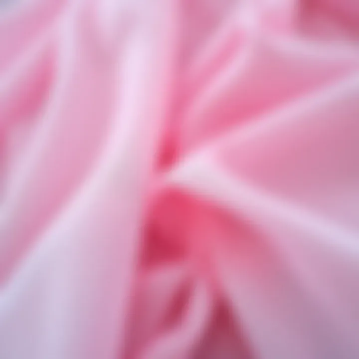 Versatile Shades of Pink Tulle Various shades of pink tulle fabric arranged artistically to highlight its versatility.