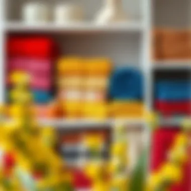 Vibrant Color Palette for Home Decor Colorful blanket assortment displayed on a shelf