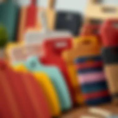 Vibrant Array of Cutting Boards Colorful cutting boards arranged aesthetically