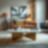 Elegant coffee table showcasing modern design