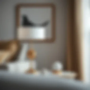 Strategic Placement of Table Lamps Table lamp positioned strategically on a side table