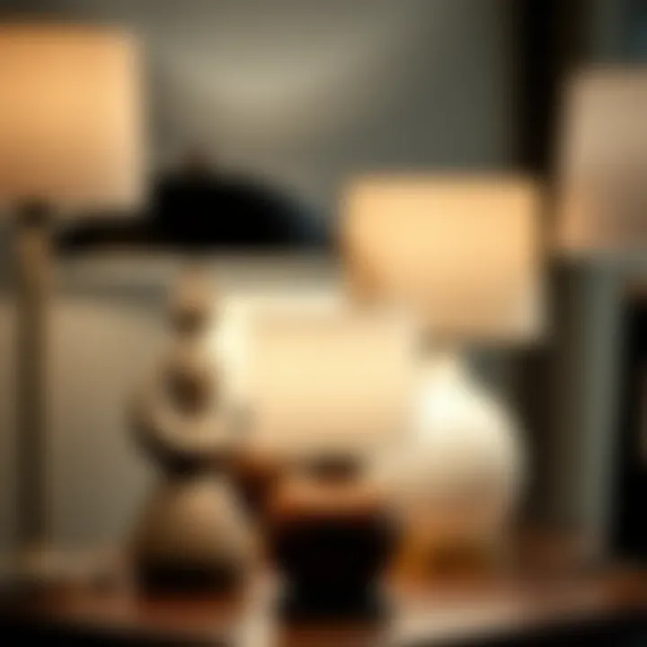 Diverse Styles and Materials in Table Lamps Variety of table lamps showcasing different styles and materials