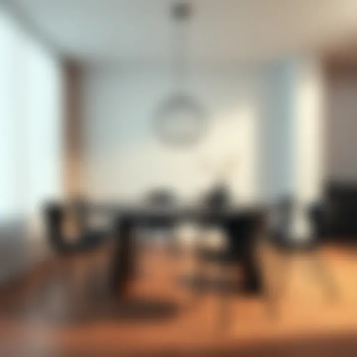 Simplicity in Minimalist Black Dining Table Design Minimalist black dining table design showcasing simplicity