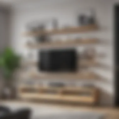 Smart shelf solutions in a minimalistic home environment