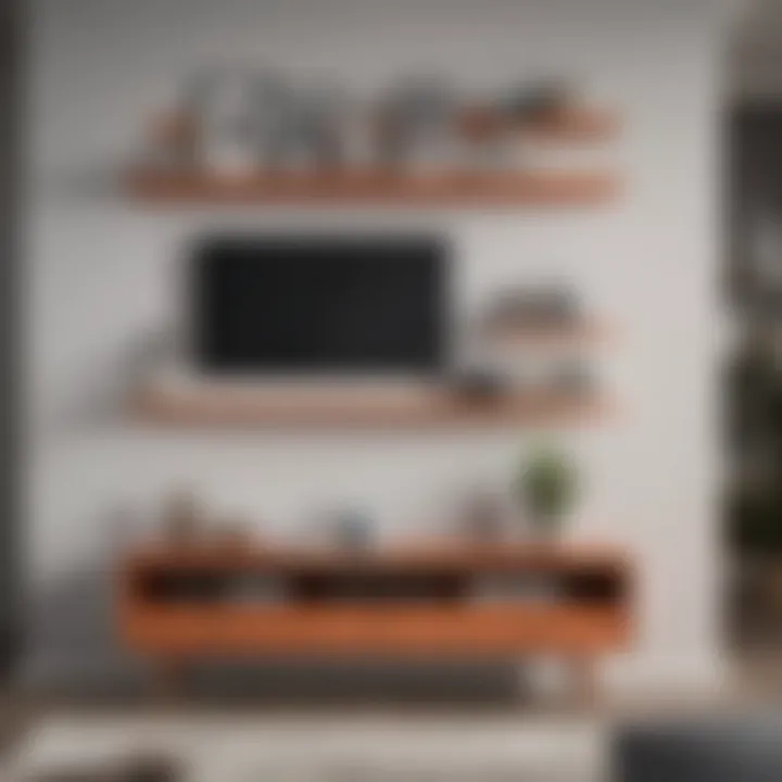 Stylish smart shelf designs complementing home decor