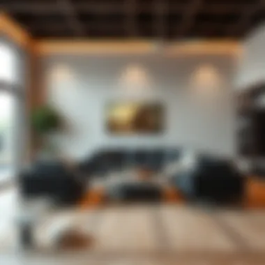 Inviting Living Room with Sports-Style Furniture Cozy living room featuring sports-style furniture