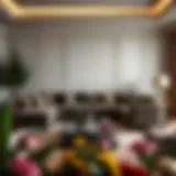 Elegant Living Room with Triple Sofa Elegant living room with a triple sofa set