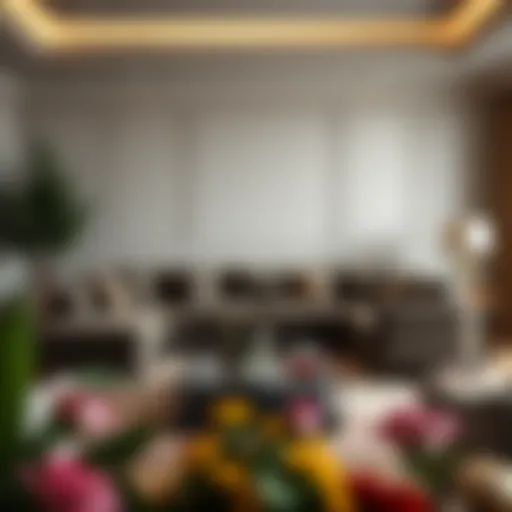 Elegant Living Room with Triple Sofa Elegant living room with a triple sofa set