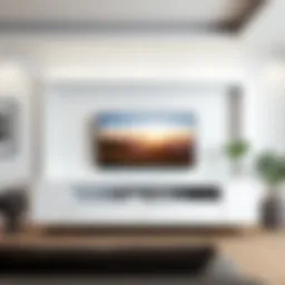 Elegant modern TV unit design showcasing sleek lines and minimalistic decor