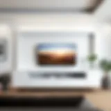 Sleek Minimalistic TV Unit Design Elegant modern TV unit design showcasing sleek lines and minimalistic decor