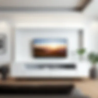 Sleek Minimalistic TV Unit Design Elegant modern TV unit design showcasing sleek lines and minimalistic decor