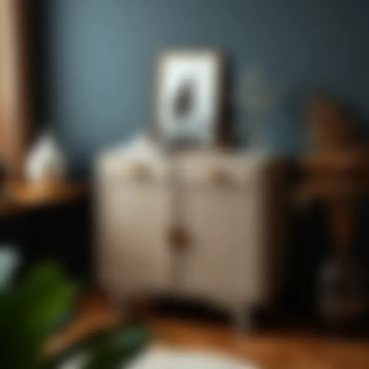 Aesthetic Wheeled Drawer Cabinet Design Aesthetic wheeled drawer cabinet with unique design elements